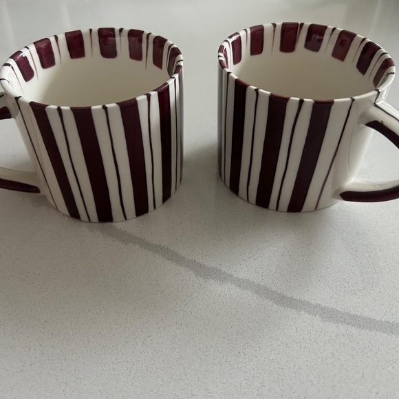 Coffee Cups in Cherry Lacquer by Noon & Moon Set of 2 - Picture 2 of 12